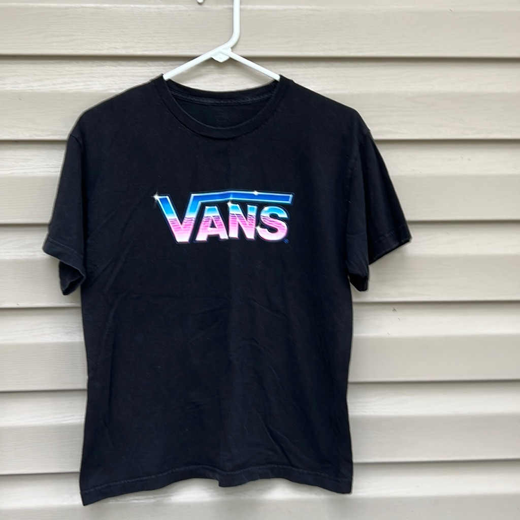 Vans Girls Black Shortsleeve Tee Shirt